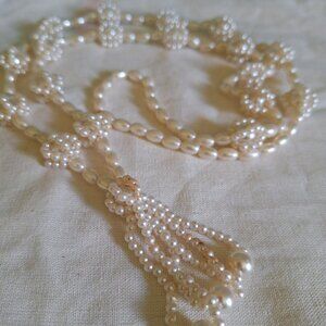 Necklace vintage pearls 60s